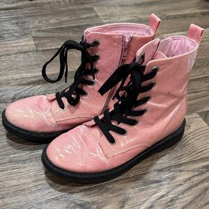 Reese Sparkly Pink Kids Boots